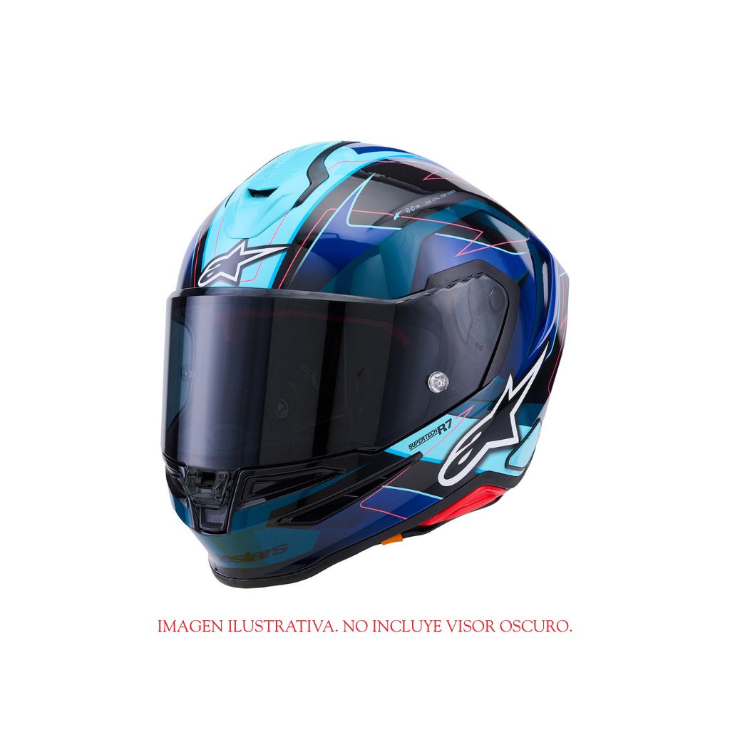 CASCO ALPINESTARS S-R7 KINETIS AZUL/NEGRO