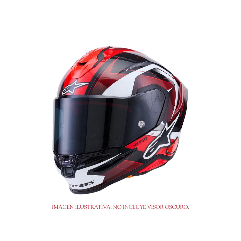 CASCO ALPINESTARS S-R7 KINETIS ROJO/NEGRO